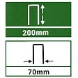 GT GARDEN - Lot de 50 piquets de fixation pour jardin en acier galvanisé - 70 x 200 mm - vignette