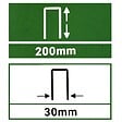 GT GARDEN - Lot de 50 piquets de fixation pour jardin en acier galvanisé - 30 x 200 mm - vignette