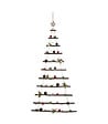 FEERIC LIGHTS & CHRISTMAS - Sapin de Noël à suspendre Lumineux à LED avec déco rouge et verte H 120 cm - vignette