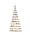 FEERIC LIGHTS & CHRISTMAS - Sapin de Noël à suspendre Lumineux à LED avec déco rouge et verte H 120 cm - vignette