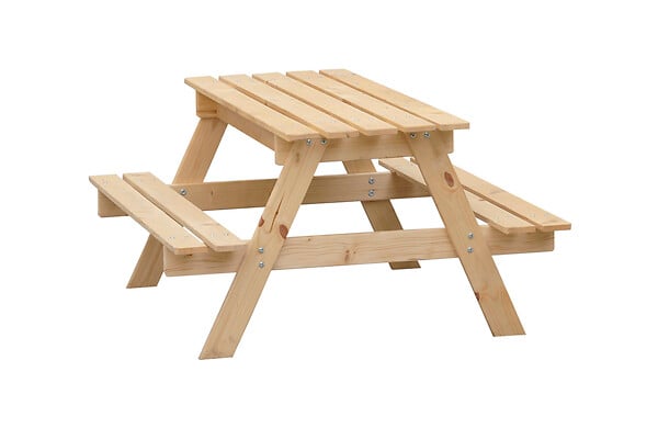 TIMBELA - TIMBELA M010-1 Table Enfant pour Le Jardin avec bac à sable - 90x90xH50 cm - large