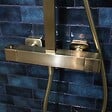 ESSEBAGNO - Quartos colonne de douche thermostatique 300 or brossé - vignette