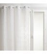 ATMOSPHERA - Voilage à œillets Blanc motif Jacquard 140 x 240 cm - vignette
