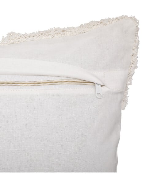 ATMOSPHERA - Housse de Coussin Ivoire motifs tuftés 40 x 40 cm - large