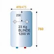 ARISTON - Chauffe-eau électrique Initio - 75 L  - Mural - 1200W - Blanc - vignette