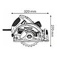 BOSCH - Scie circulaire GKS 65 GCE Professional 1800 W  coffret LBOXX - vignette