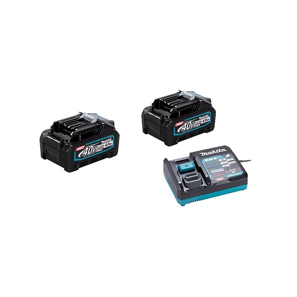 MAKITA - Scie circulaire sansfil Makita HS004GM202 40 V  2 batteries 4 Ah  chargeur  coffret MAKPAC - large