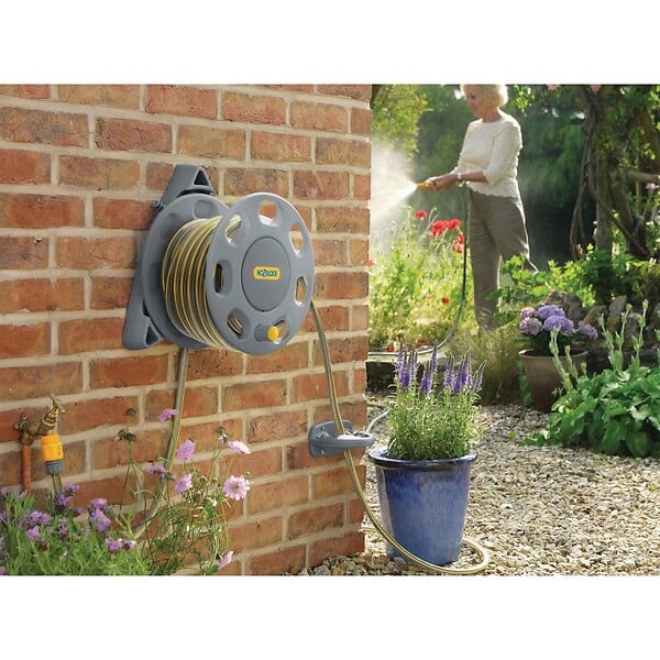 HOZELOCK - Dévidoir de tuyau Hozelock à fixation murale 2420R0000 - large