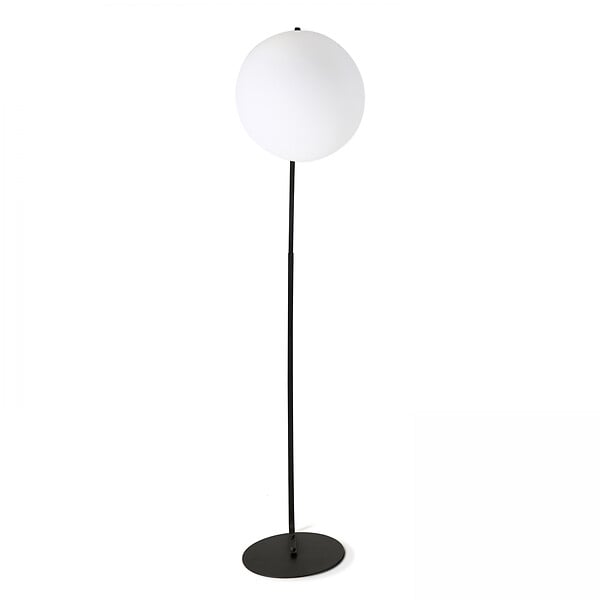 OVIALA - Lampadaire arche ronde en acier gris - large