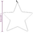 VIDAXL - vidaXL Figure d'étoile de Noël avec 48 LED blanc chaud 56 cm - vignette