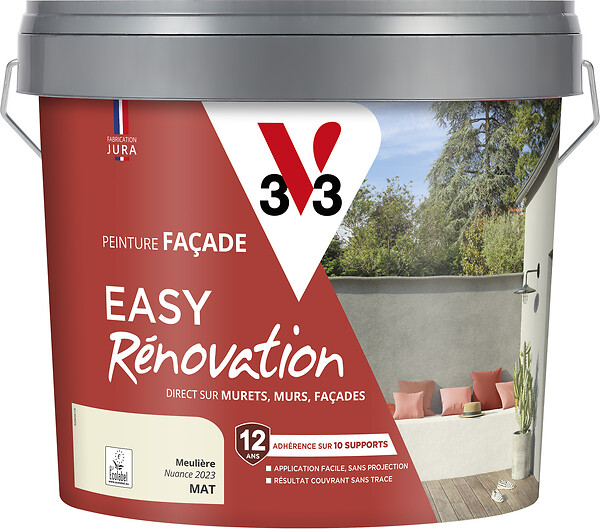 V33 PEINTURE - Peinture façade Easy Rénovation Meulière - Mat - 10L - large