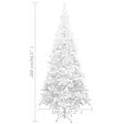 VIDAXL - vidaXL Arbre de Noël artificiel pré-éclairé et boules L 240 cm blanc - vignette