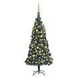 VIDAXL - vidaXL Arbre de Noël artificiel avec LED et boules Vert 150 cm PVC PE - vignette