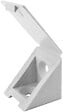 CIME - Taquet équerre simple CIME 22x22x23mm plastique blanc x4 - vignette