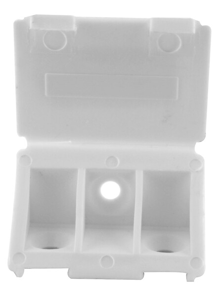 CIME - Taquet équerre large CIME 23x23x43mm plastique blanc x4 - large