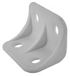CIME - Equerre d'assemblage double CIME 24x24x36mm plastique blanc X4 - vignette
