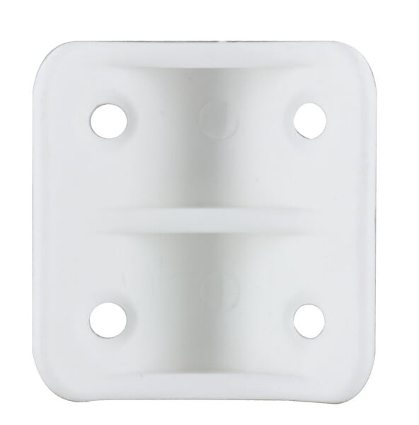 CIME - Equerre d'assemblage double CIME 24x24x36mm plastique blanc X4 - large