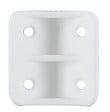 CIME - Equerre d'assemblage double CIME 24x24x36mm plastique blanc X4 - vignette