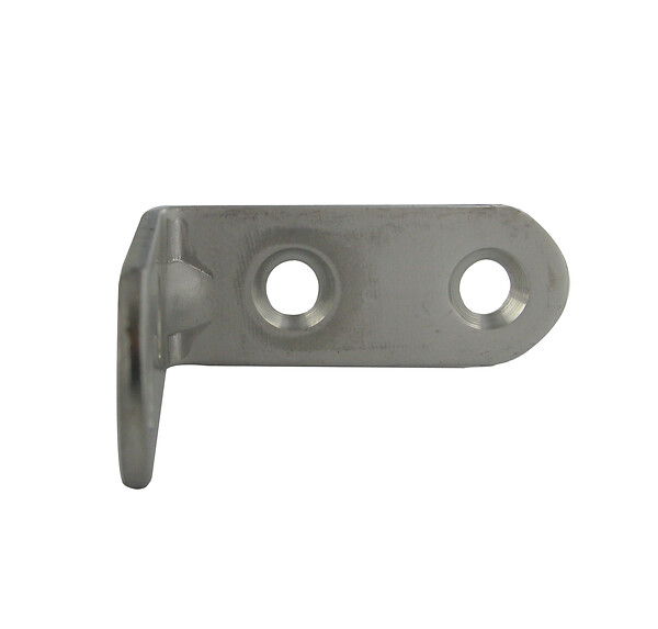 CIME - Equerre de chaise à  bouts ronds CIME 40x40x15mm acier inoxydable x4 - large