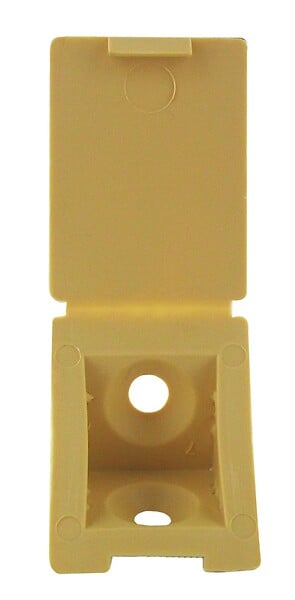 CIME - Taquet équerre simple plastique - Pin - x4 - 23x23x24mm - large