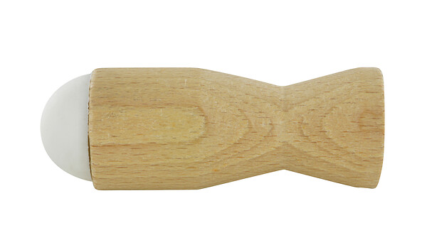 CIME - Butee de porte balustre - Hetre verni et elastomere - L78 D28mm - large