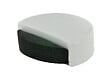 CIME - Butée porte extra plate CIME L47mm H15mm plastique blanc mousse noire - vignette