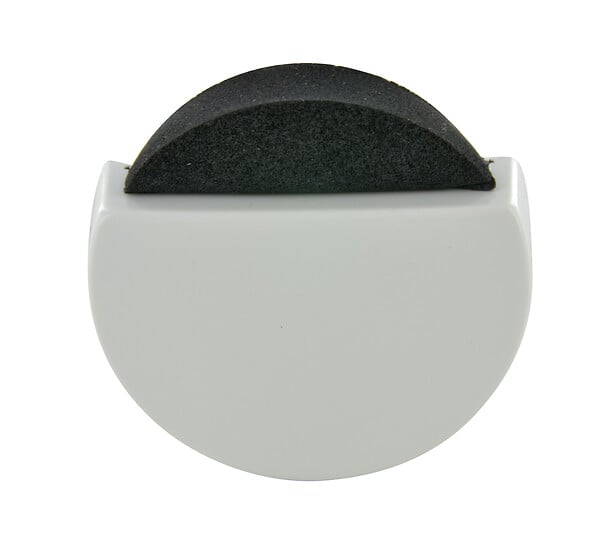 CIME - Butée porte extra plate CIME L47mm H15mm plastique blanc mousse noire - large