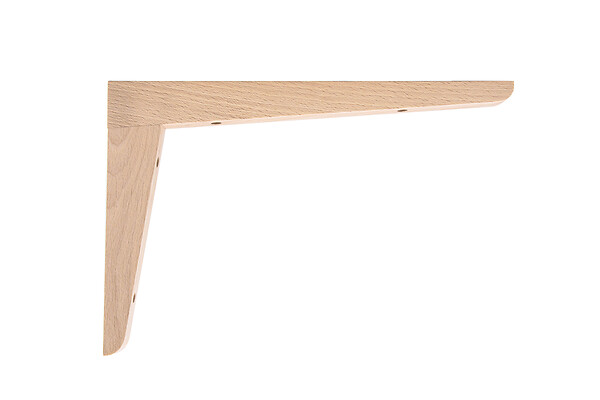 CIME - Équerre murale en hêtre brut - 4kg - H.20xl.30cm - large
