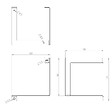 CIME - Console équerre parenthèse droite CIME acier blanc 150x150mm - vignette