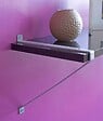 CIME - Console recto verso large CIME 235x250 mm acier gris - vignette