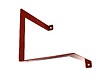 CIME - Console équerre parenthèse gauche CIME acier rouge 150x150mm - vignette