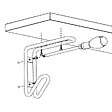 CIME - Lot de 2 consoles équerres filaire double CIME 38x128x158mm acier noir - vignette