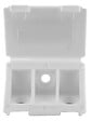 CIME - Taquet équerre large CIME 23x23x43mm plastique blanc - vignette