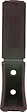 CIME - Taquet équerre haut CIME 40x40x23mm plastique brun - vignette