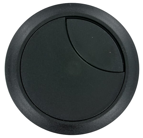 CIME - Passe câble diamètre 60 mm hauteur 25 mm plastique noir - CIME - large