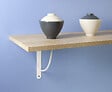 CIME - Console équerre Bi bop CIME 230x230mm ccier blanc - vignette
