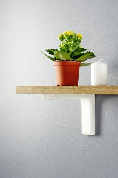 CIME - Console équerre léonard CIME acier et plastique blanc 144x240mm - large