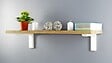 CIME - Console équerre léonard CIME acier et plastique blanc 114x180mm - vignette