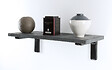 CIME - Console équerre léonard CIME 144x240mm acier et plastique noir - vignette