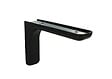 CIME - Console équerre léonard CIME 80x117mm acier et plastique noir - vignette