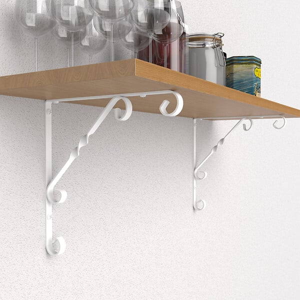 CIME - Console équerre rétro CIME 250x250mm acier blanc - large