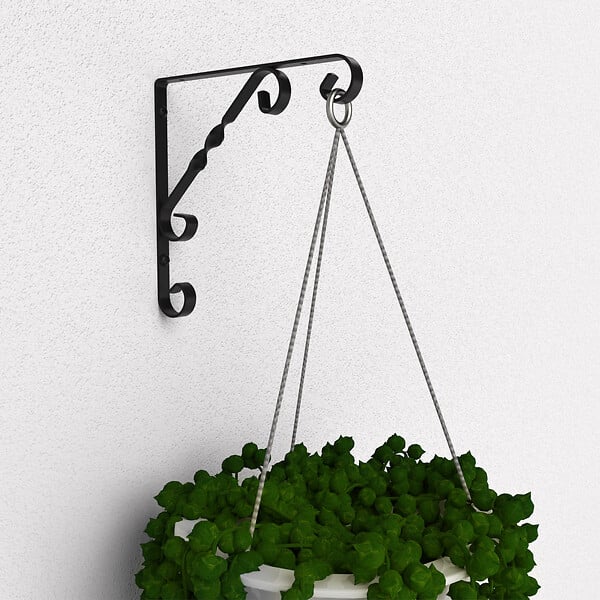 CIME - Console équerre rétro CIME 200x200mm acier noir - large