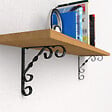 CIME - Console équerre rétro CIME 150x150mm acier noir - vignette