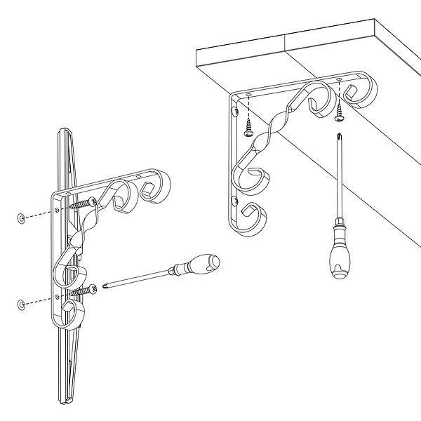 CIME - Console équerre rétro CIME 150x150mm acier blanc - large