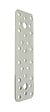 CIME - Patte rectangle d'assemblage multi-trouc - Blanc - 50x160mm - vignette