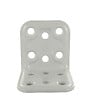 CIME - Equerre d'angle multi-trou 90 degrés CIME 40x40x40mm acier époxy blanc - vignette