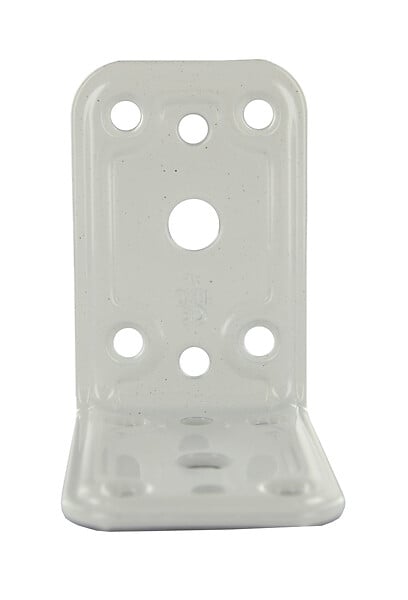 CIME - Equerre d'angle multi-trou 90 degrés CIME 40x60x60mm acier époxy blanc - large