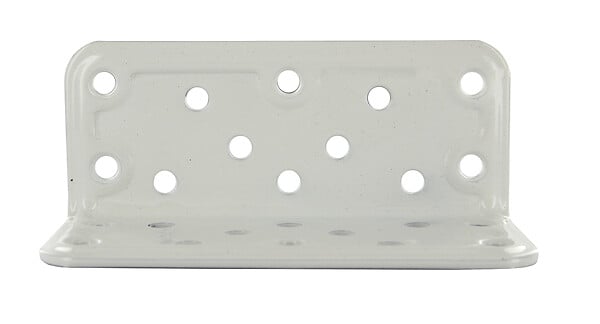 CIME - Equerre large d'assemblage multi-trou - Blanc - 100x40x40mm - large