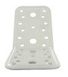 CIME - Equerre d'angle multi-trou 135 degres - Blanc - 90x90x65mm - vignette