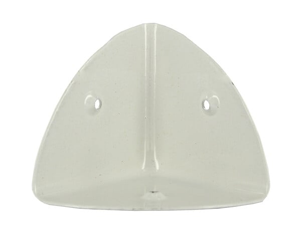 CIME - Coin de valise 3 faces CIME 45x45x45mm acier époxy blanc - large